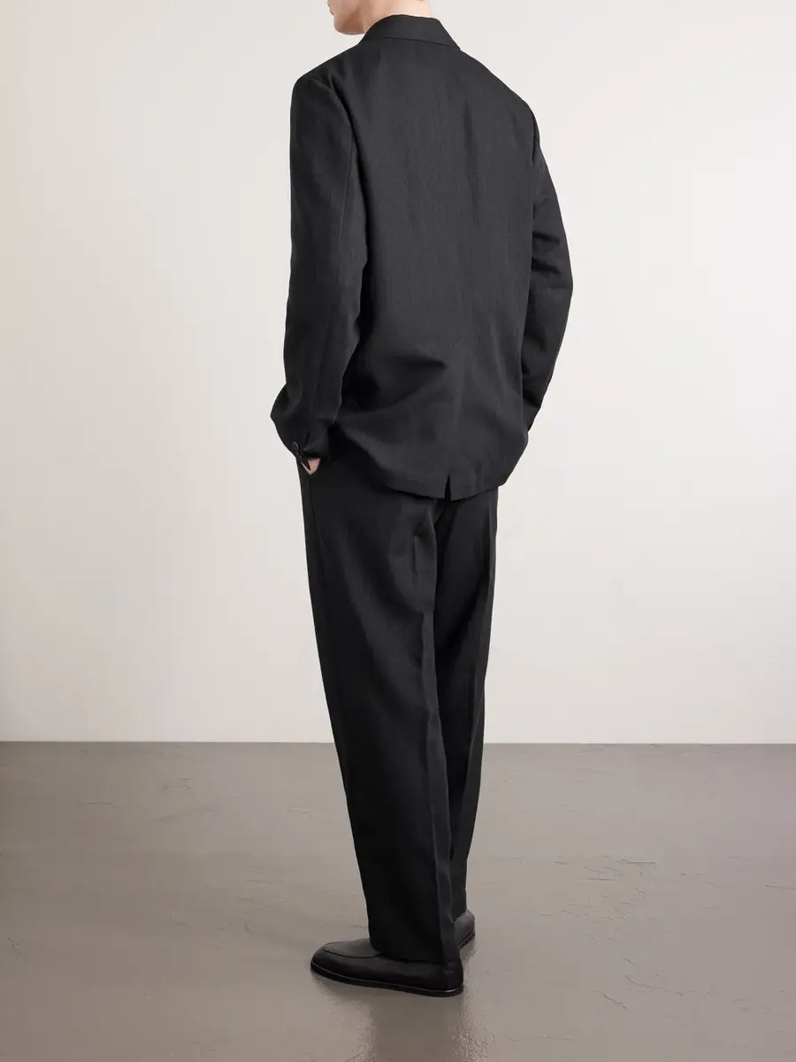 ATON Linen and Wool-Blend Suit Jacket - Men | Thumbnail 4 ATON Linen and Wool-Blend Suit Jacket - Men | Thumbnail 4