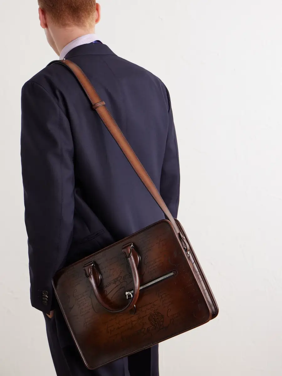 Berluti Un Jour Mini Venezia Leather Briefcase - Men | Thumbnail 3 Berluti Un Jour Mini Venezia Leather Briefcase - Men | Thumbnail 3