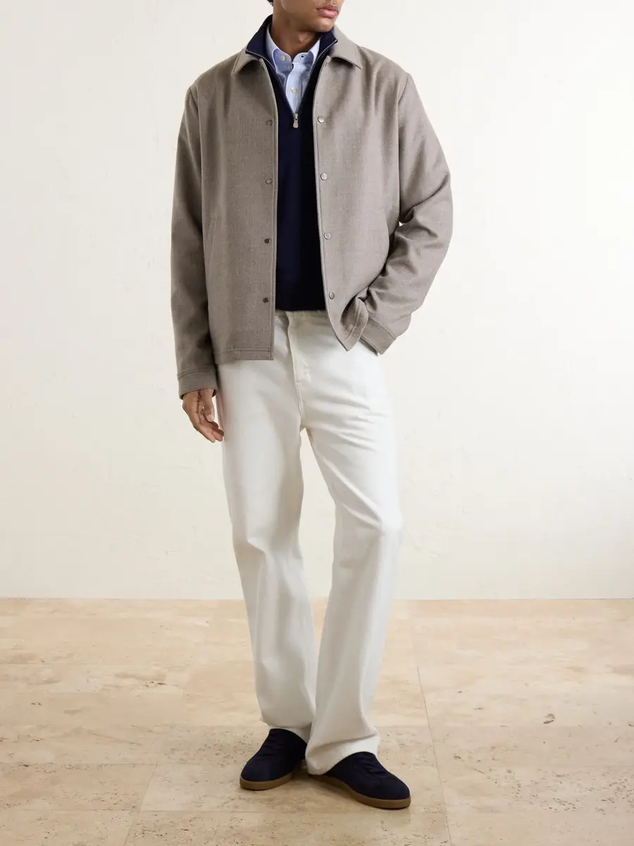 Kiton Felted Wool-Blend Blouson Jacket - Men | Thumbnail 2 Kiton Felted Wool-Blend Blouson Jacket - Men | Thumbnail 2