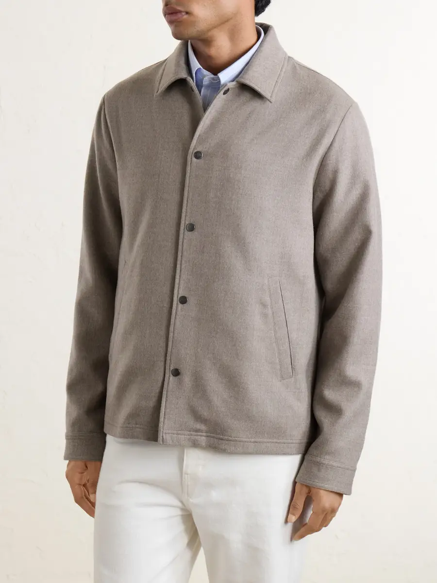 Kiton Felted Wool-Blend Blouson Jacket - Men | Thumbnail 3 Kiton Felted Wool-Blend Blouson Jacket - Men | Thumbnail 3