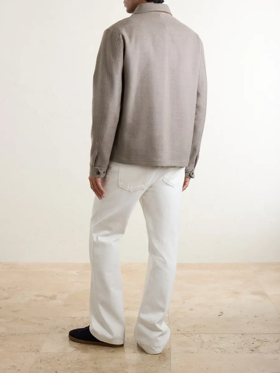 Kiton Felted Wool-Blend Blouson Jacket - Men | Thumbnail 4 Kiton Felted Wool-Blend Blouson Jacket - Men | Thumbnail 4