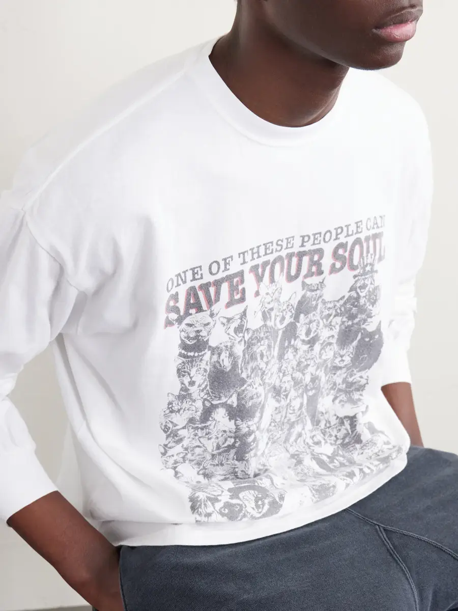 Remi Relief Printed Cotton-Jersey T-Shirt - Men | Thumbnail 5