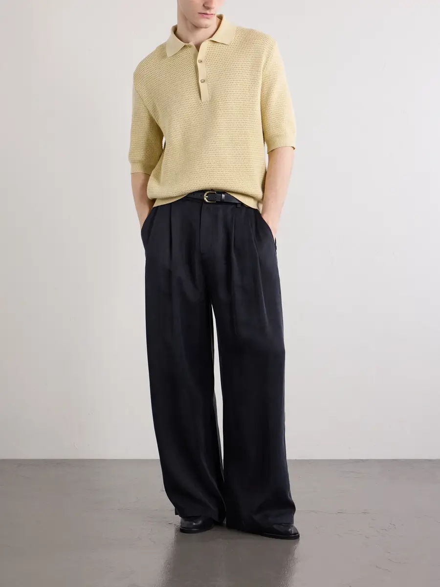 De Bonne Facture Honeycomb-Knit Cotton Polo Shirt - Men | Thumbnail 2