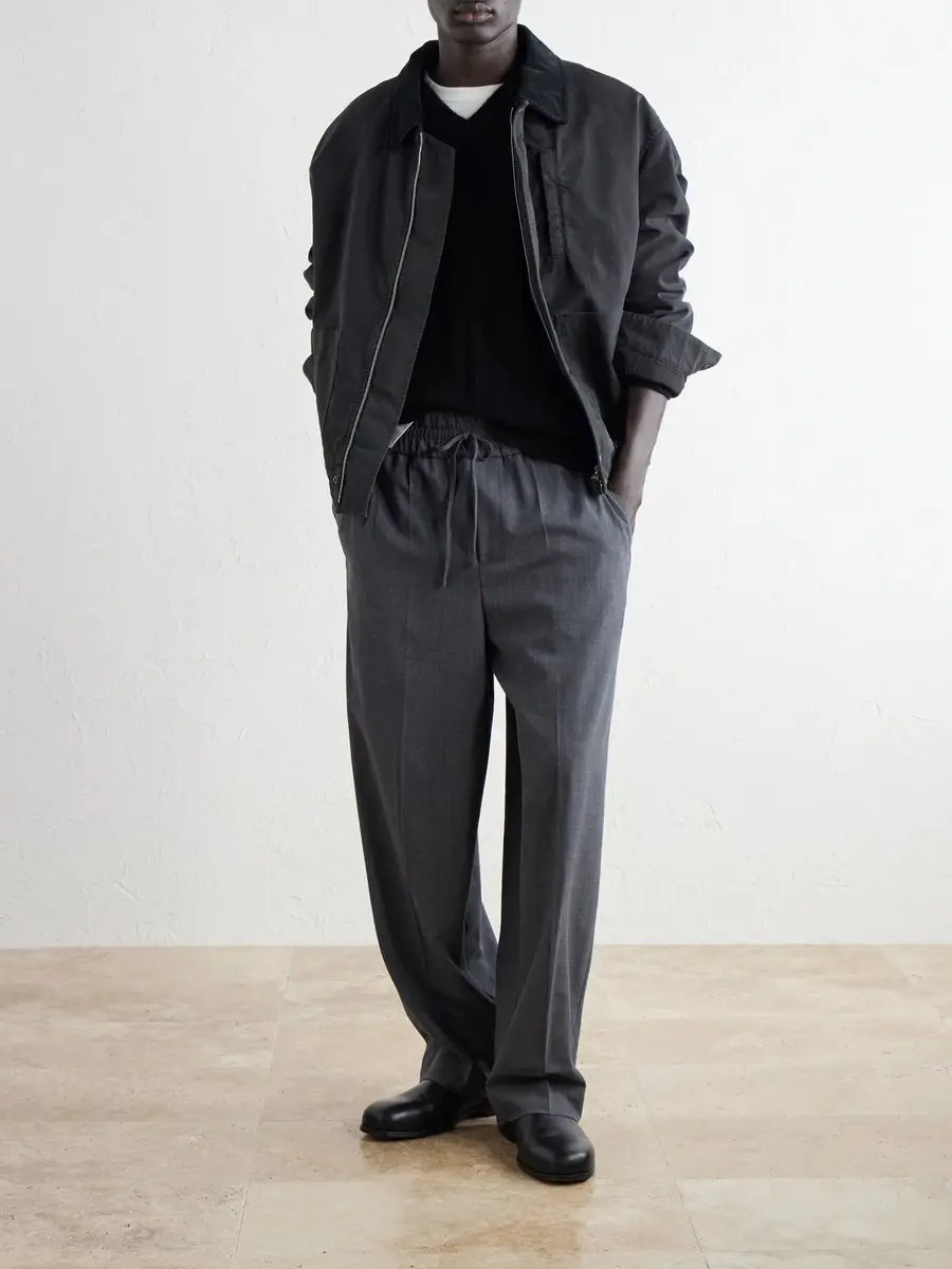 AMI PARIS Wide-Leg Virgin Wool Trousers - Men | Thumbnail 2 AMI PARIS Wide-Leg Virgin Wool Trousers - Men | Thumbnail 2