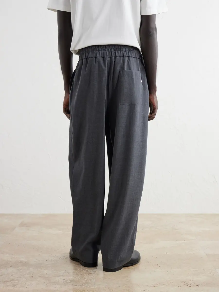 AMI PARIS Wide-Leg Virgin Wool Trousers - Men | Thumbnail 4 AMI PARIS Wide-Leg Virgin Wool Trousers - Men | Thumbnail 4