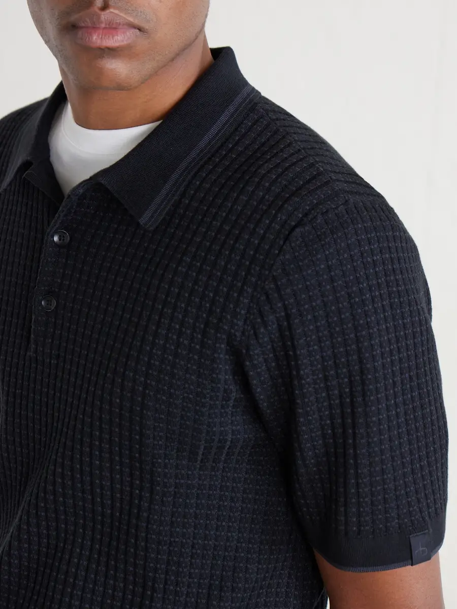 rag & bone Harvey Ribbed Cotton-Blend Polo Shirt - Men | Thumbnail 5 rag & bone Harvey Ribbed Cotton-Blend Polo Shirt - Men | Thumbnail 5
