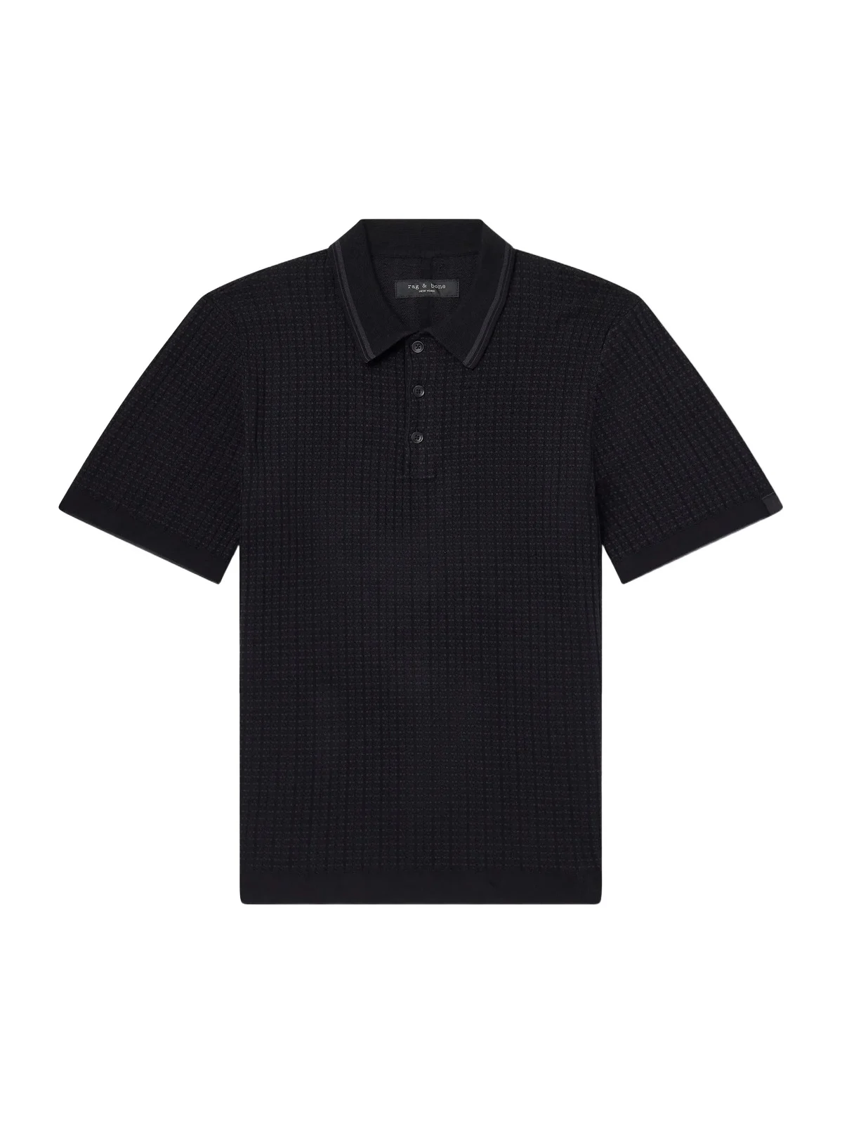 Harvey Ribbed Cotton-Blend Polo Shirt - Men Harvey Ribbed Cotton-Blend Polo Shirt - Men
