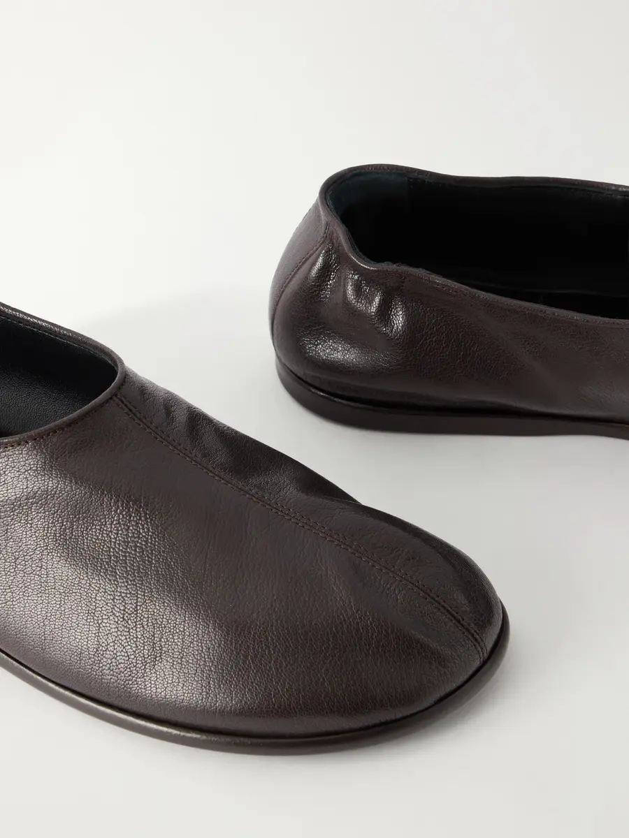 Lemaire Sock Leather Slippers - Men | Thumbnail 5 Lemaire Sock Leather Slippers - Men | Thumbnail 5