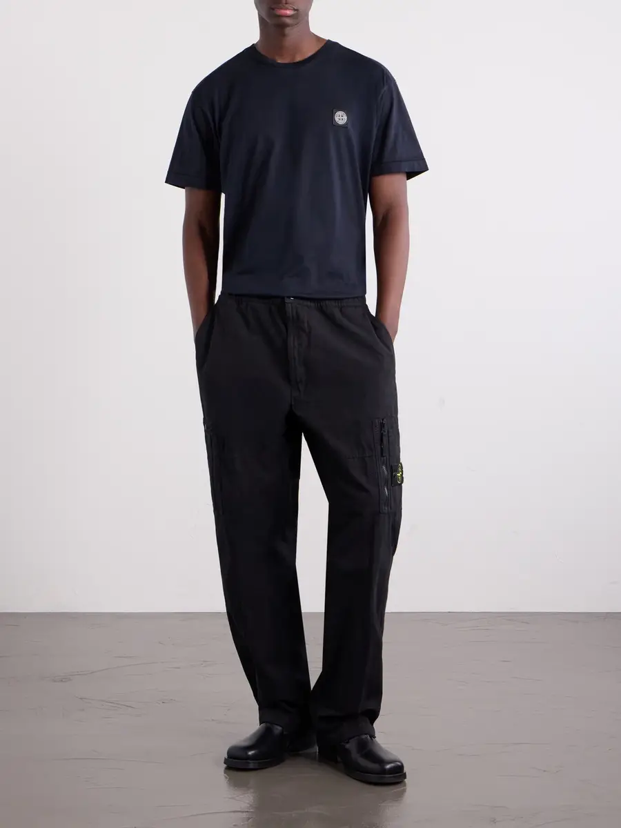 Stone Island Logo-Appliquéd Cotton-Jersey T-Shirt - Men | Thumbnail 2 Stone Island Logo-Appliquéd Cotton-Jersey T-Shirt - Men | Thumbnail 2