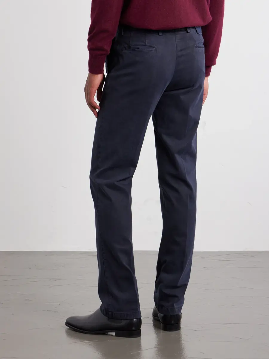 Kiton Straight-Leg Lyocell-Blend Trousers - Men | Thumbnail 4