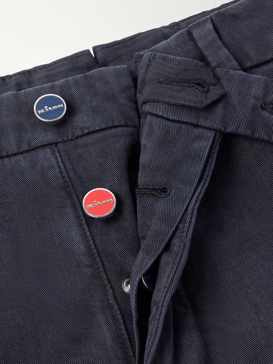 Kiton Straight-Leg Lyocell-Blend Trousers - Men | Thumbnail 6