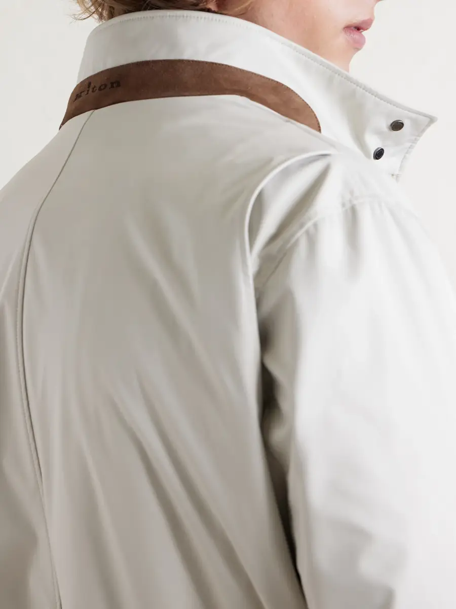 Kiton Suede-Trimmed Shell Field Jacket - Men | Thumbnail 4 Kiton Suede-Trimmed Shell Field Jacket - Men | Thumbnail 4