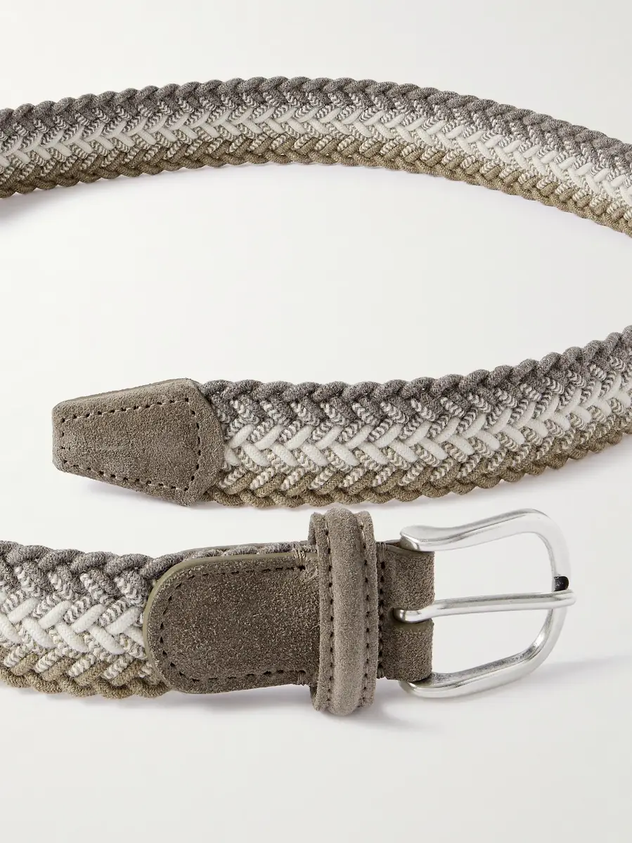 Anderson's Suede-Trimmed Woven Cord Belt - Men | Thumbnail 2 Anderson's Suede-Trimmed Woven Cord Belt - Men | Thumbnail 2