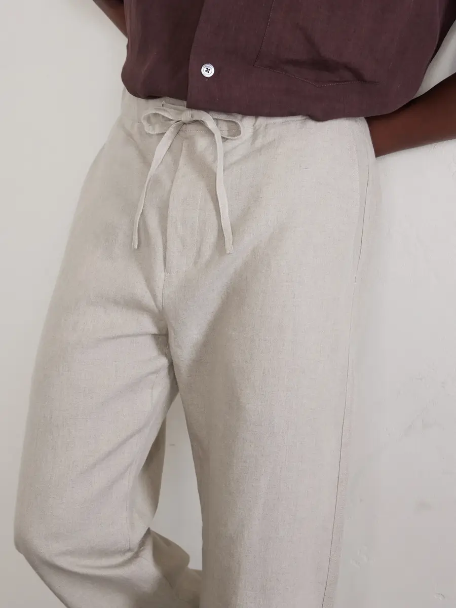 De Bonne Facture Lounge Straight-Leg Linen Suit Trousers - Men | Thumbnail 5