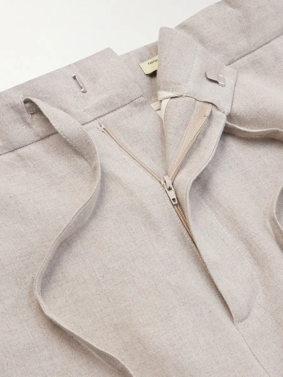 De Bonne Facture Lounge Straight-Leg Linen Suit Trousers - Men | Thumbnail 6