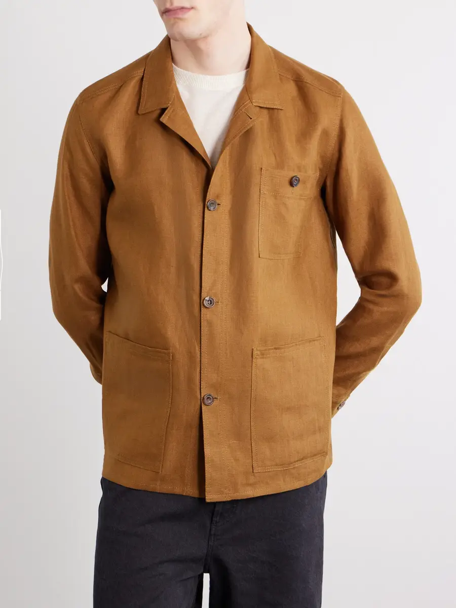 Anderson & Sheppard Linen Jacket - Men | Thumbnail 3 Anderson & Sheppard Linen Jacket - Men | Thumbnail 3