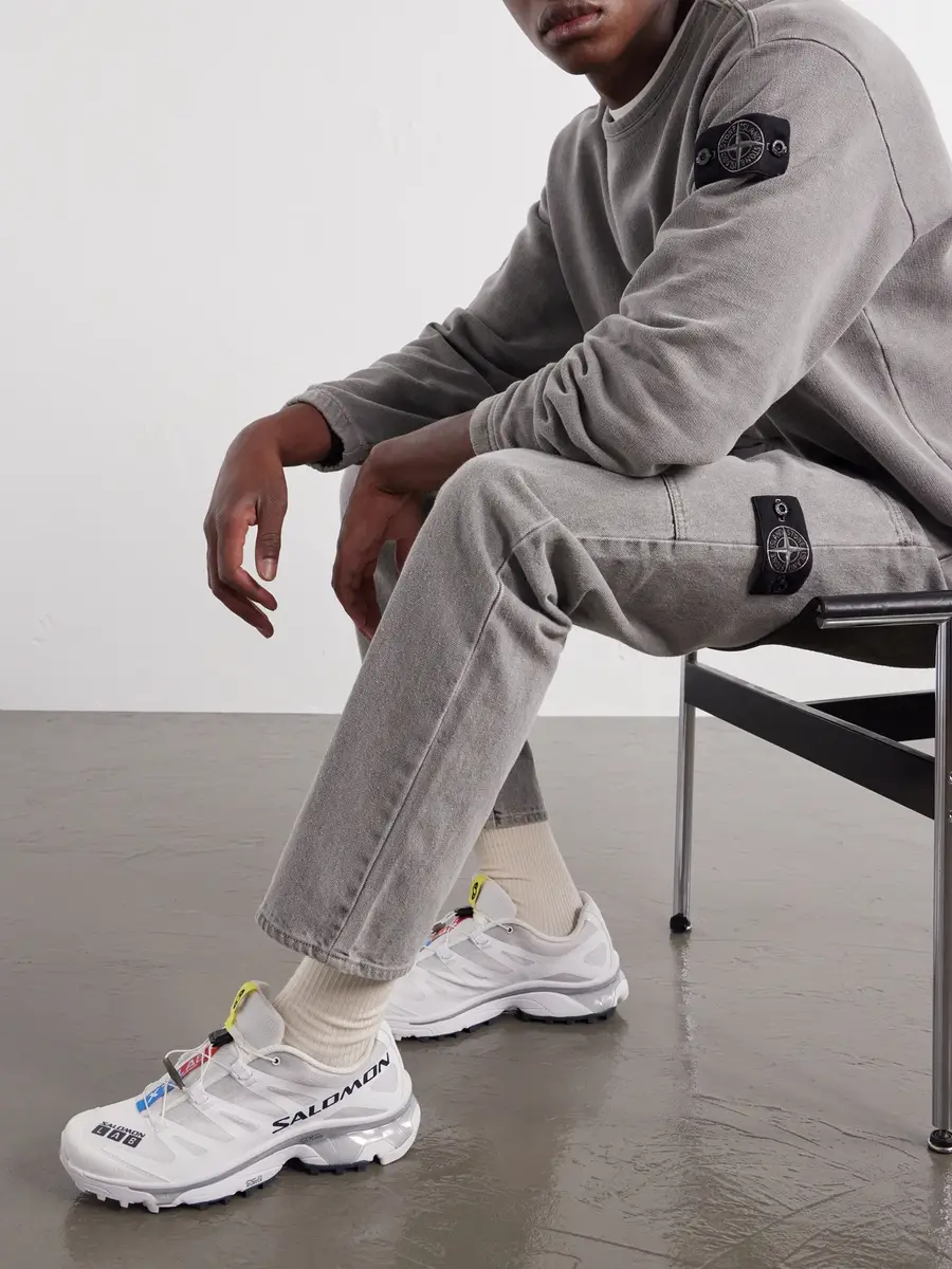 Stone Island Straight-Leg Mineral-Dyed Cotton Gabardine-TC Trousers - Men | Thumbnail 5