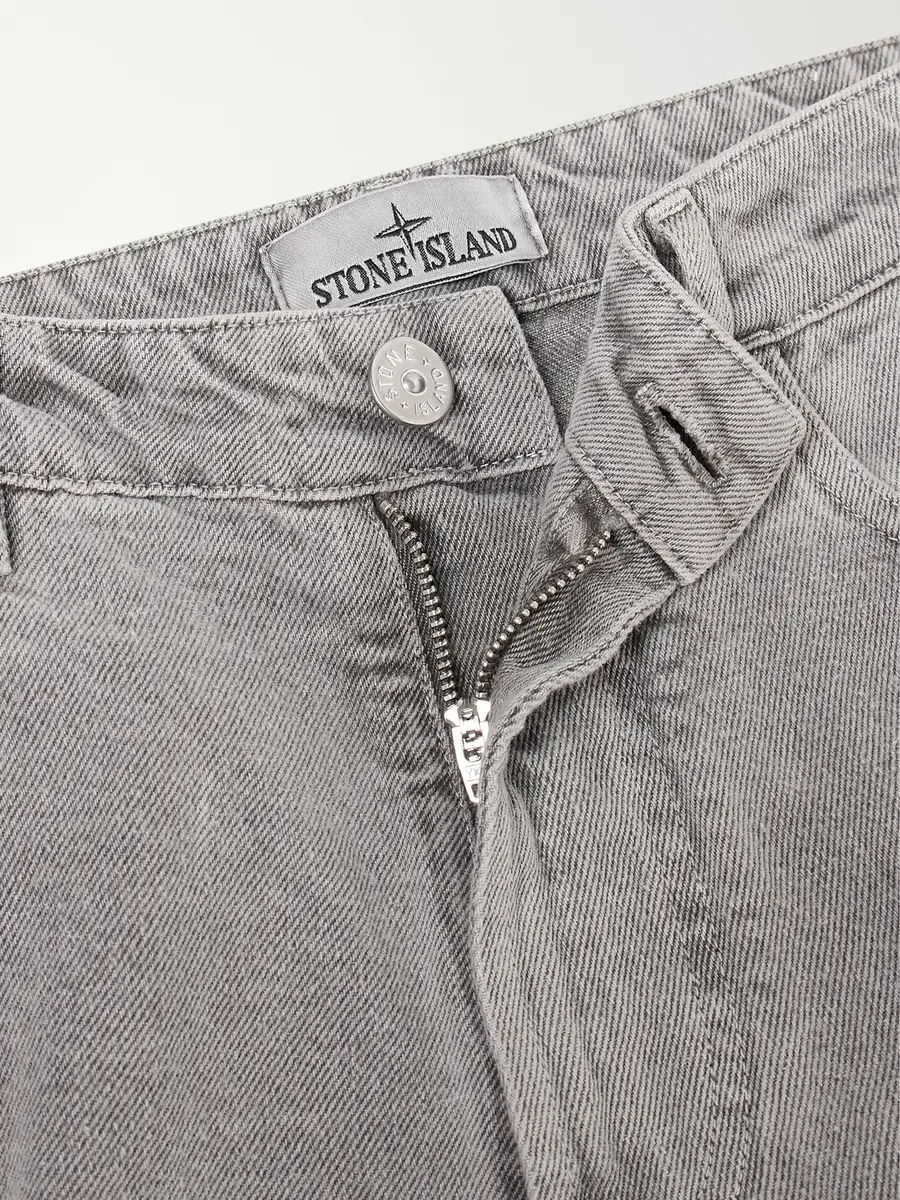 Stone Island Straight-Leg Mineral-Dyed Cotton Gabardine-TC Trousers - Men | Thumbnail 6
