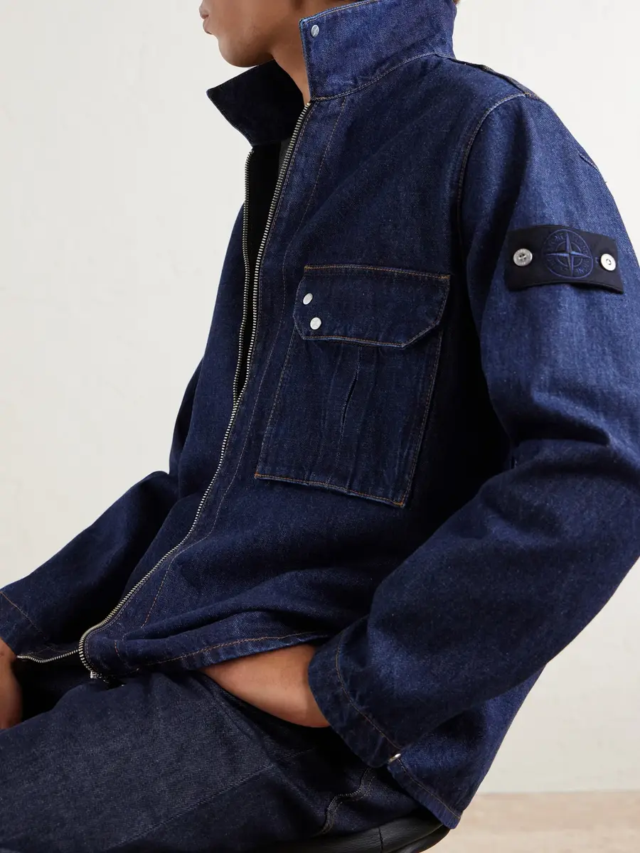 Stone Island STONE ISLAND DENIM Rinsed Overshirt - Men | Thumbnail 5 Stone Island STONE ISLAND DENIM Rinsed Overshirt - Men | Thumbnail 5