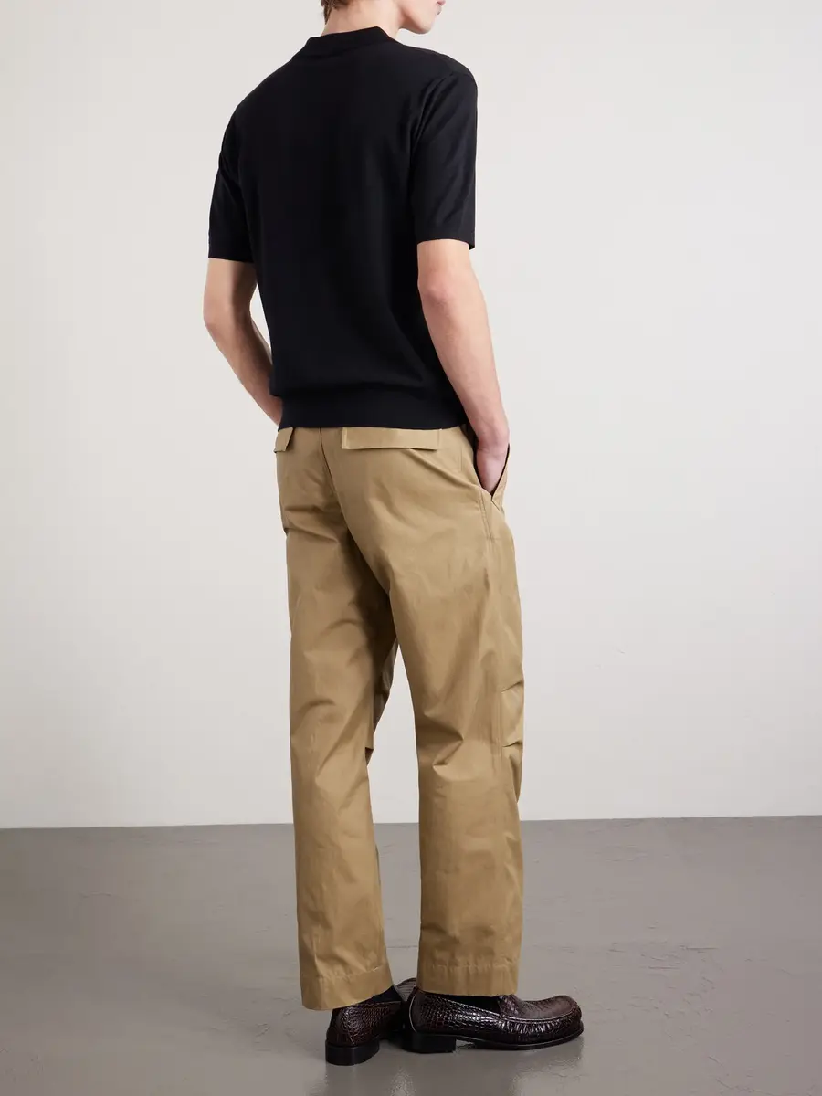 Dries Van Noten Merino Wool Polo Shirt - Men | Thumbnail 4 Dries Van Noten Merino Wool Polo Shirt - Men | Thumbnail 4