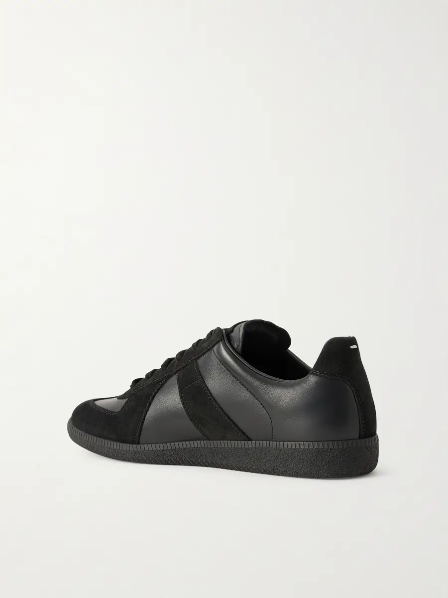 Maison Margiela Replica Leather and Suede Sneakers - Men | Thumbnail 5