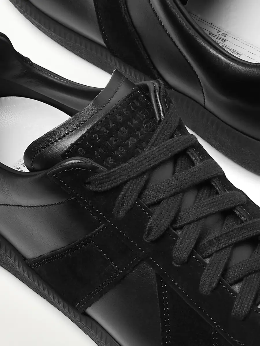 Maison Margiela Replica Leather and Suede Sneakers - Men | Thumbnail 6