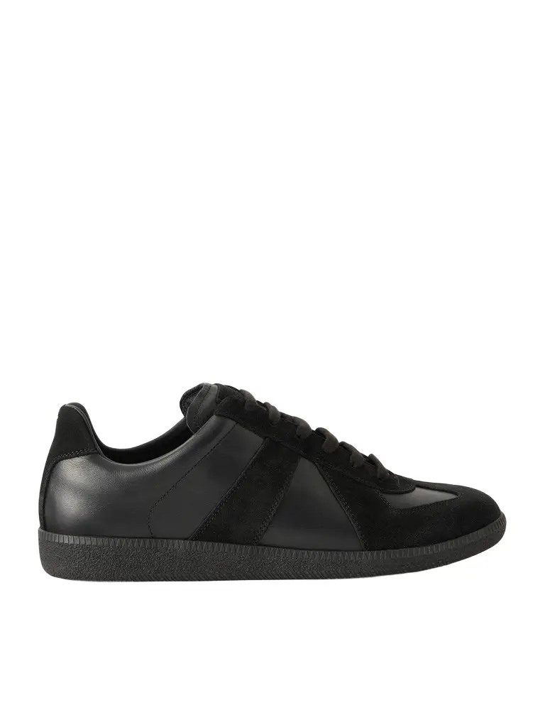 Maison Margiela Replica Leather and Suede Sneakers - Men