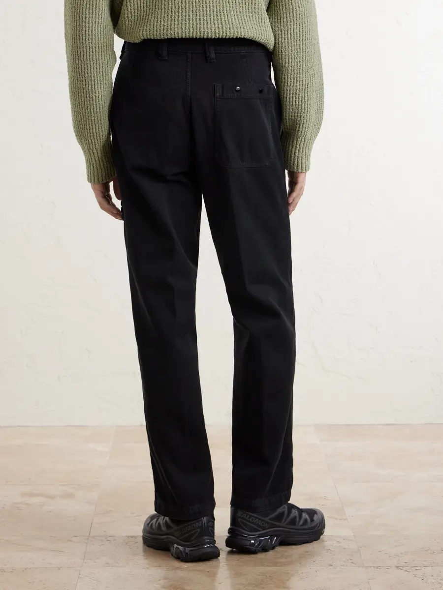 Stone Island Logo-Appliquéd Straight-Leg Organic Panama Cotton-Canvas Trousers - Men | Thumbnail 4 Stone Island Logo-Appliquéd Straight-Leg Organic Panama Cotton-Canvas Trousers - Men | Thumbnail 4