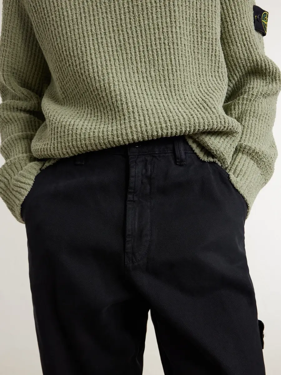 Stone Island Logo-Appliquéd Straight-Leg Organic Panama Cotton-Canvas Trousers - Men | Thumbnail 5 Stone Island Logo-Appliquéd Straight-Leg Organic Panama Cotton-Canvas Trousers - Men | Thumbnail 5