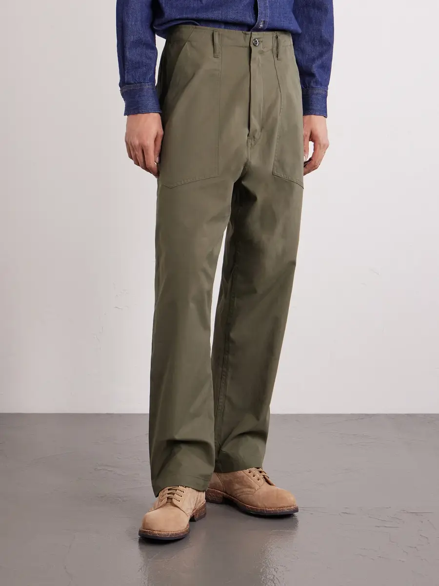 Monitaly Fatigue Wide-Leg Cotton Trousers - Men | Thumbnail 3