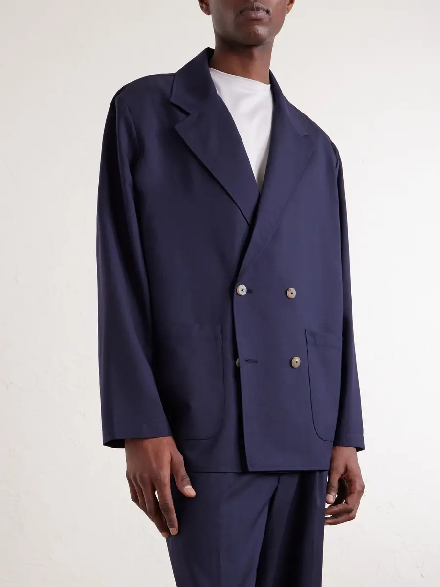 De Bonne Facture Double-Breasted Wool Suit Jacket - Men | Thumbnail 3 De Bonne Facture Double-Breasted Wool Suit Jacket - Men | Thumbnail 3