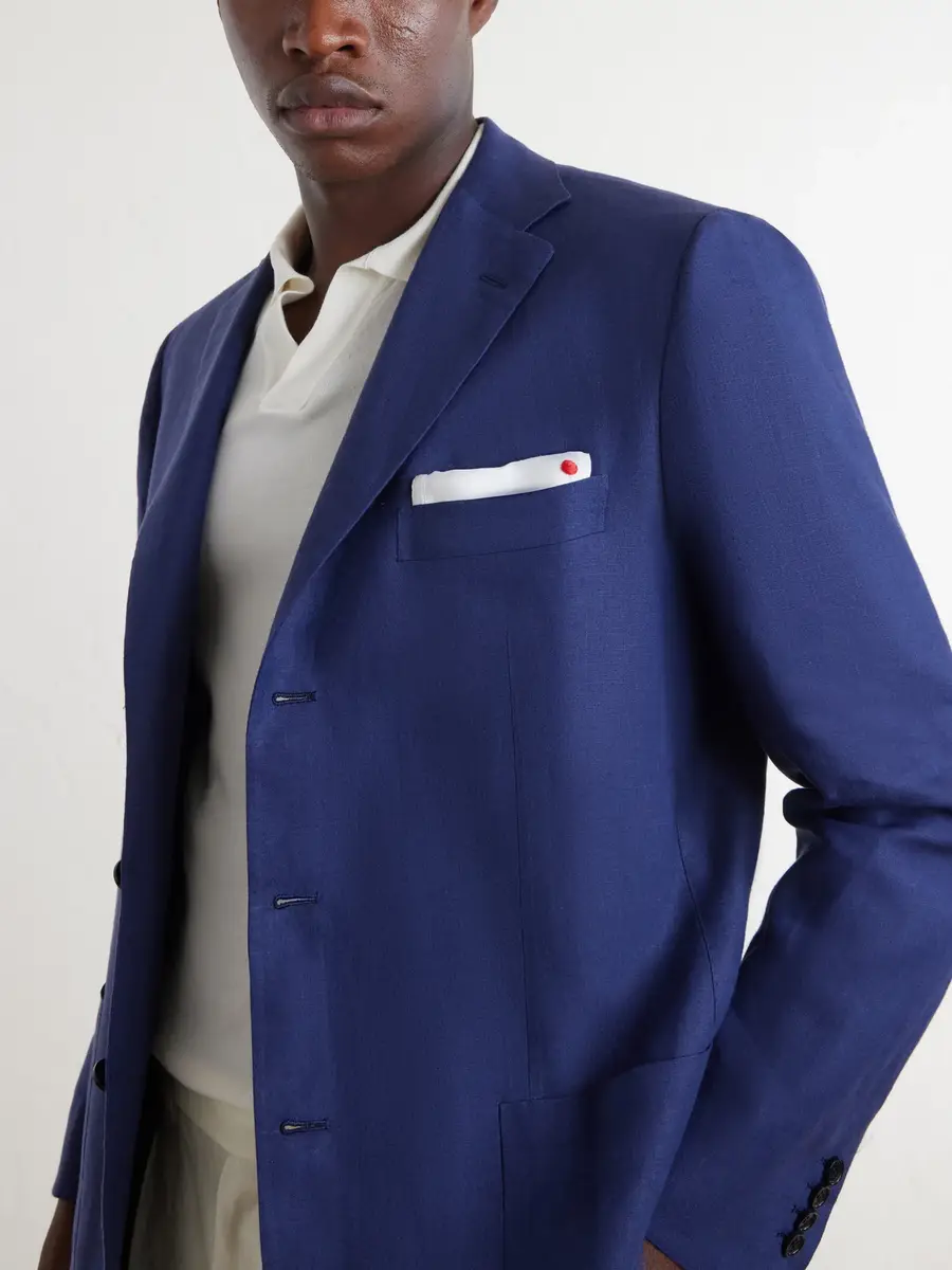 Kiton Linen Blazer - Men | Thumbnail 5 Kiton Linen Blazer - Men | Thumbnail 5