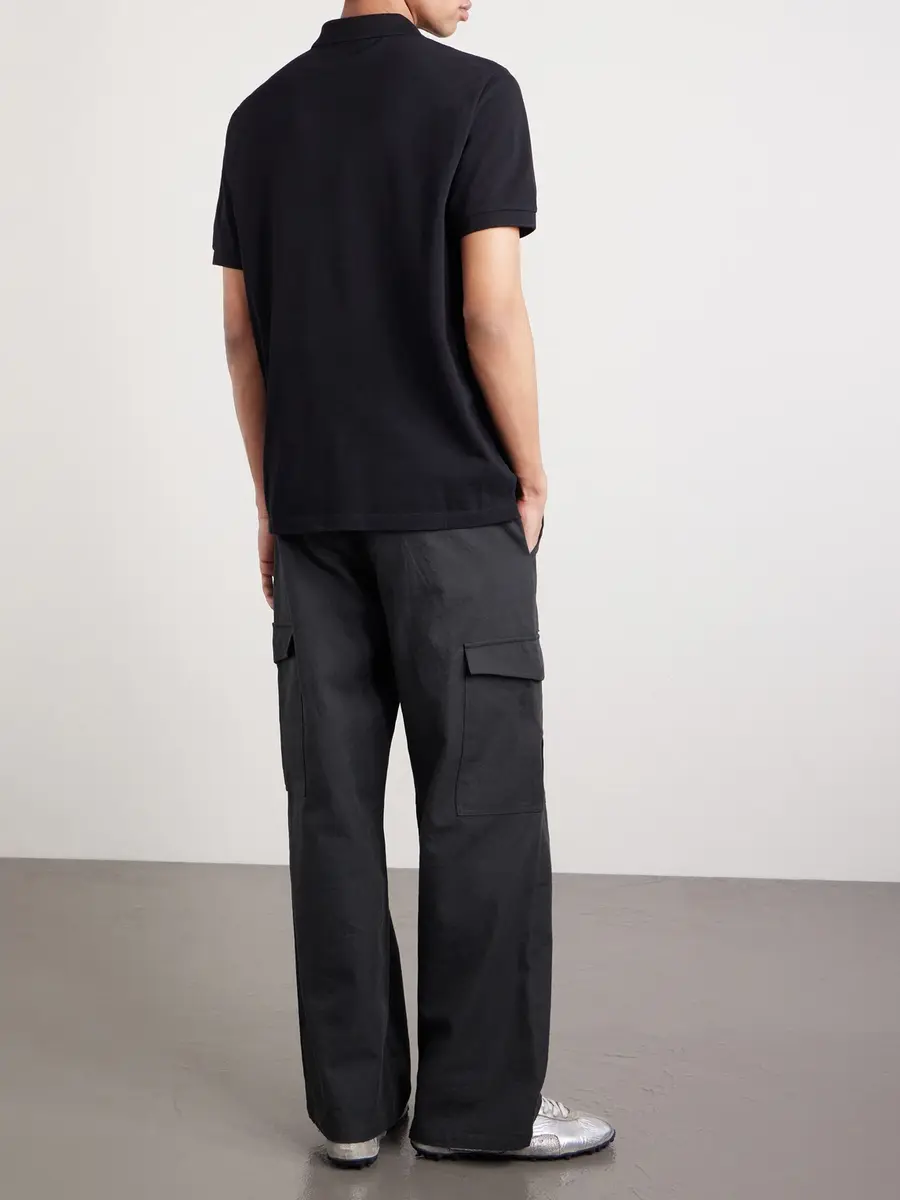Stone Island Stretch Cotton-Blend Piqué Polo Shirt - Men | Thumbnail 4