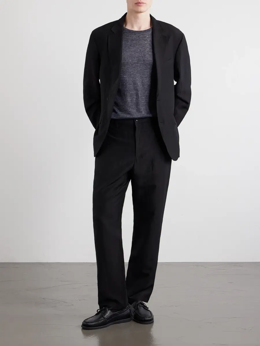 rag & bone Evan Straight-Leg Wool and Linen-Blend Trousers - Men | Thumbnail 2 rag & bone Evan Straight-Leg Wool and Linen-Blend Trousers - Men | Thumbnail 2