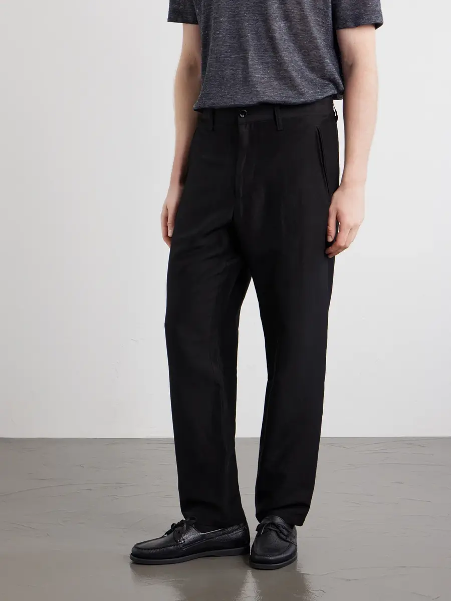 rag & bone Evan Straight-Leg Wool and Linen-Blend Trousers - Men | Thumbnail 3 rag & bone Evan Straight-Leg Wool and Linen-Blend Trousers - Men | Thumbnail 3