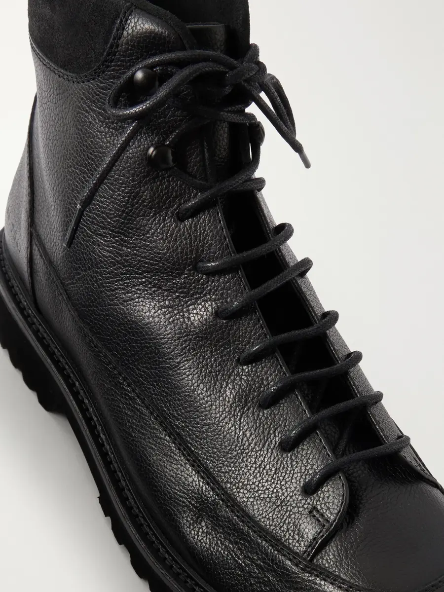 Common Projects Piuma Suede-Trimmed Full-Grain Leather Hiking Boots - Men | Thumbnail 5 Common Projects Piuma Suede-Trimmed Full-Grain Leather Hiking Boots - Men | Thumbnail 5