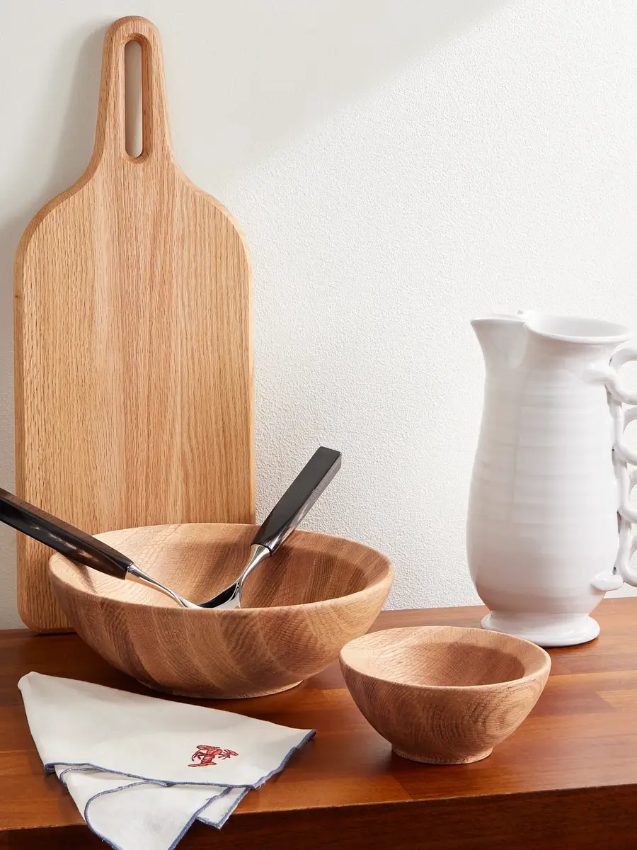 The Conran Shop Istria Set of Two Oak Snack Bowls - Men | Thumbnail 2
