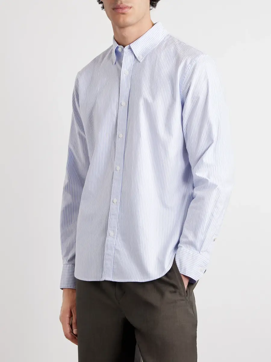 rag & bone Button-Down Collar Cotton-Poplin Shirt - Men | Thumbnail 3