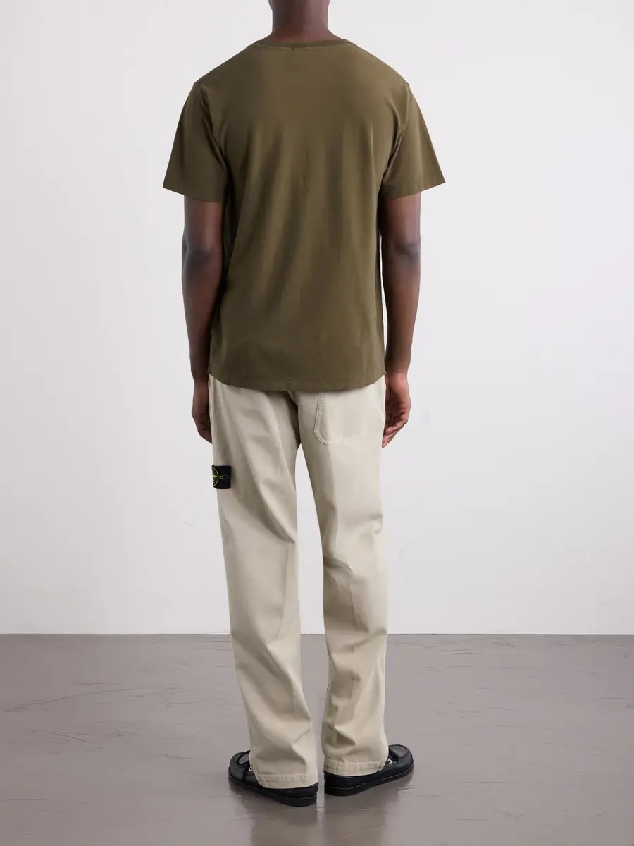 Stone Island GHOST Logo-Appliquéd Cotton-Jersey T-Shirt - Men | Thumbnail 4