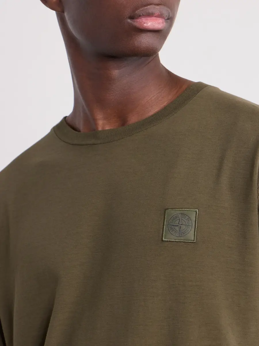 Stone Island GHOST Logo-Appliquéd Cotton-Jersey T-Shirt - Men | Thumbnail 5