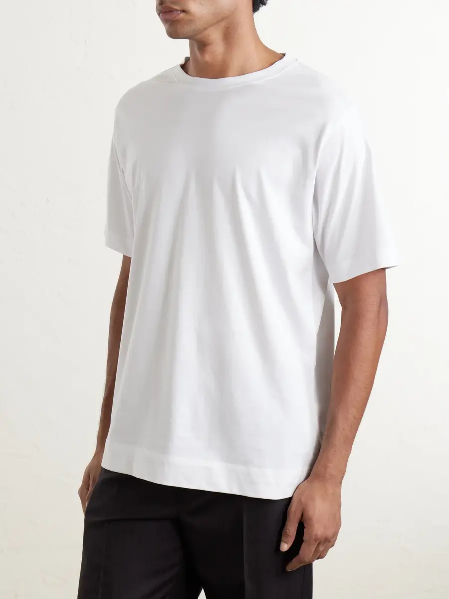 Dries Van Noten Hertz Cotton-Jersey T-Shirt - Men | Thumbnail 3 Dries Van Noten Hertz Cotton-Jersey T-Shirt - Men | Thumbnail 3