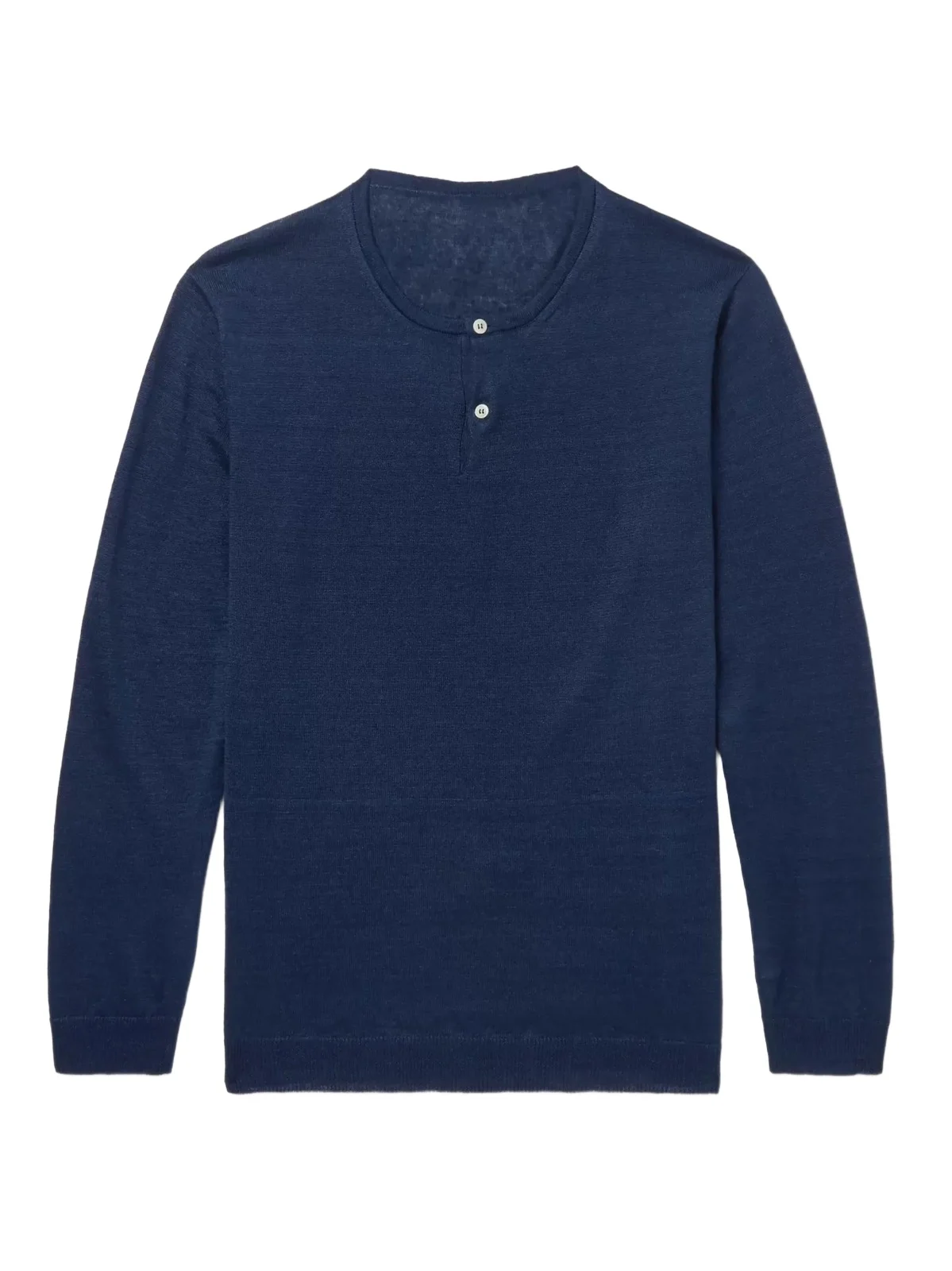 Linen Henley Sweater - Men Linen Henley Sweater - Men