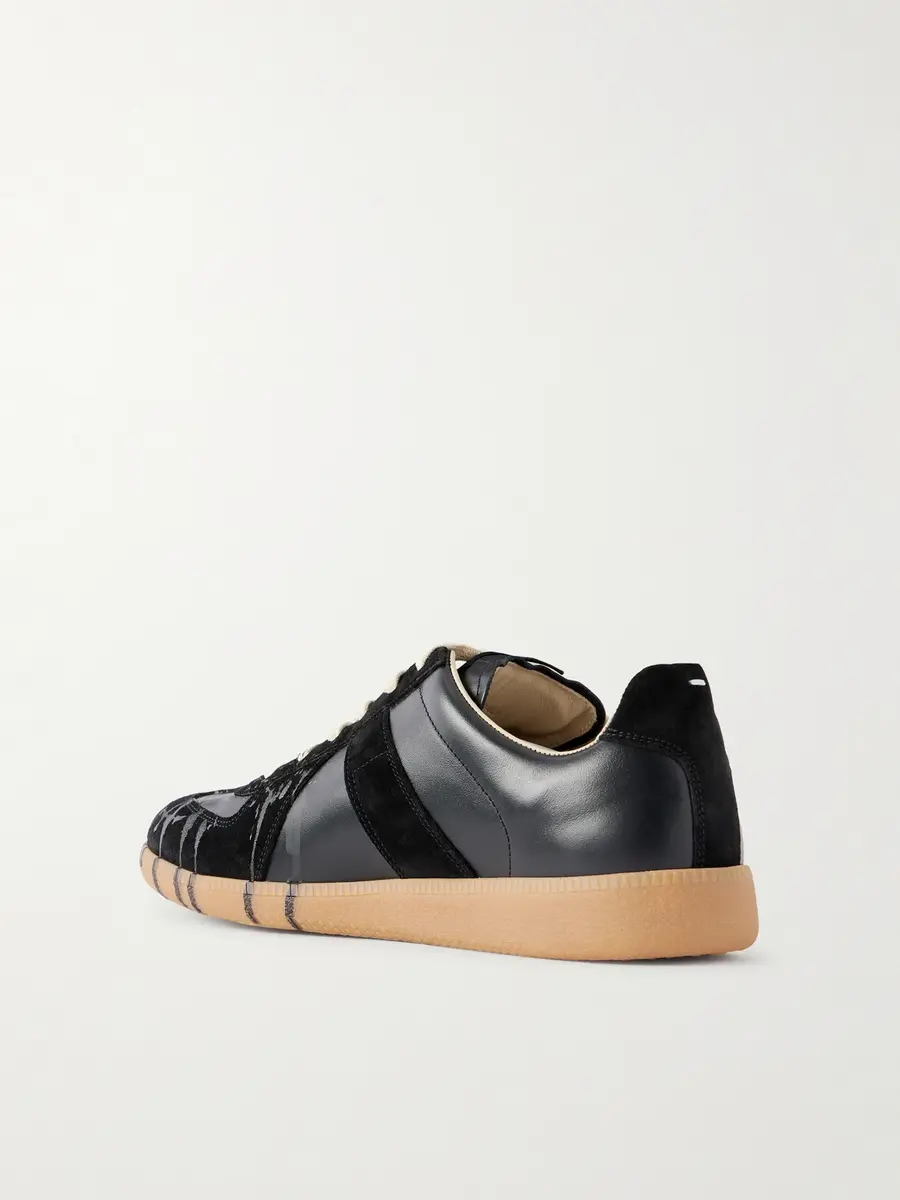 Maison Margiela Replica Paint-Splattered Leather Sneakers - Men | Thumbnail 4 Maison Margiela Replica Paint-Splattered Leather Sneakers - Men | Thumbnail 4