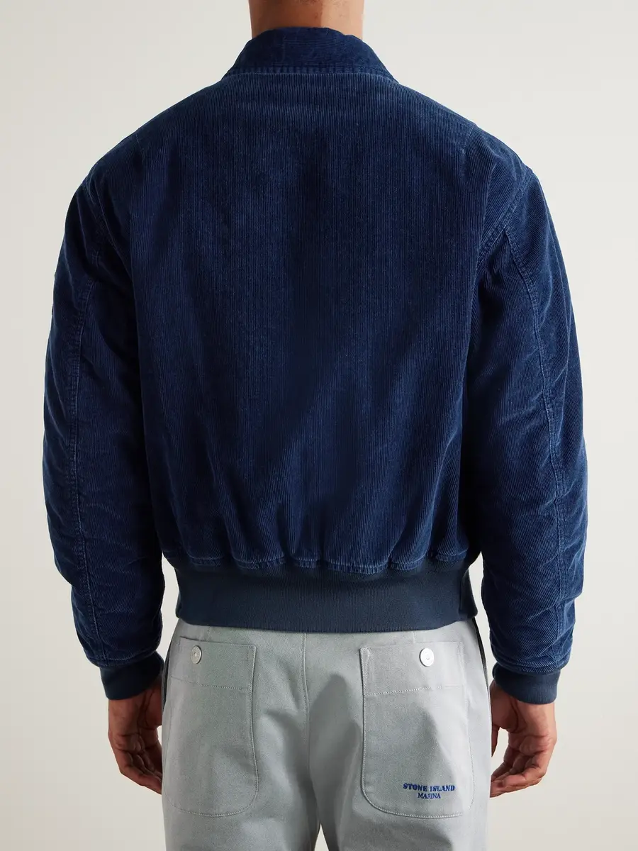 Stone Island DENIM Padded Cotton-Blend Corduroy Jacket - Men | Thumbnail 3 Stone Island DENIM Padded Cotton-Blend Corduroy Jacket - Men | Thumbnail 3