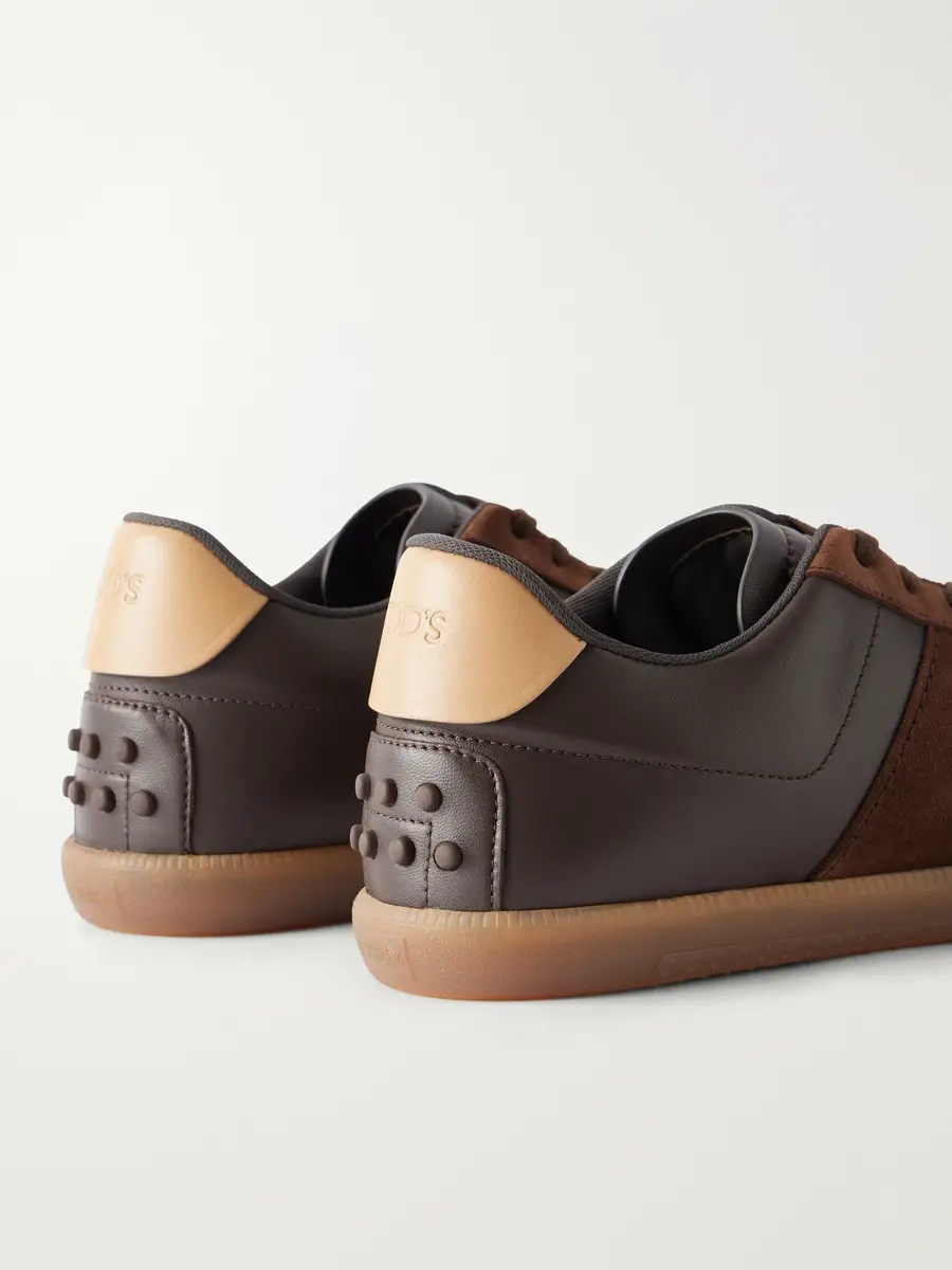 Tod's Suede-Trimmed Leather Sneakers - Men | Thumbnail 5 Tod's Suede-Trimmed Leather Sneakers - Men | Thumbnail 5