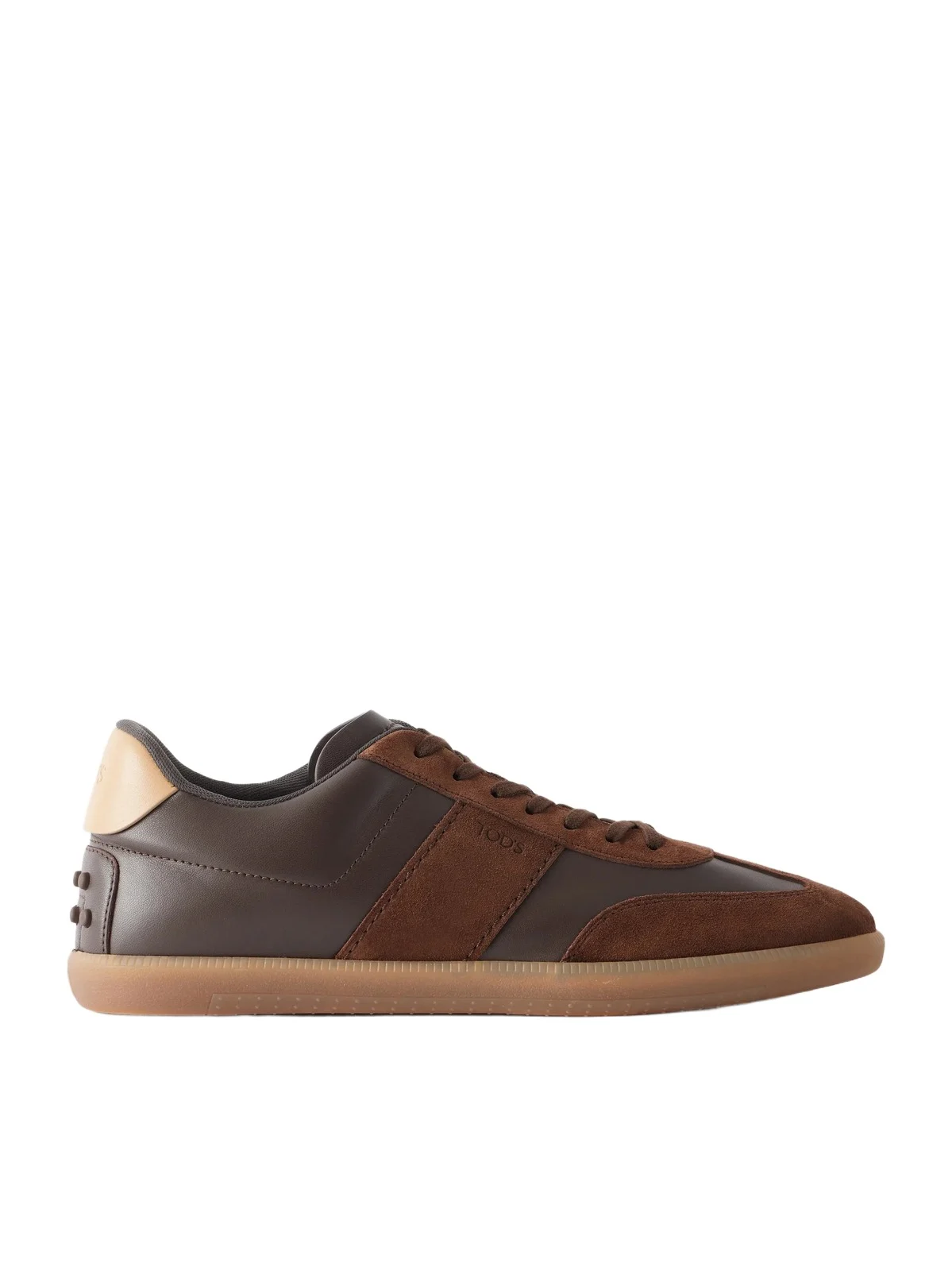 Suede-Trimmed Leather Sneakers - Men Suede-Trimmed Leather Sneakers - Men