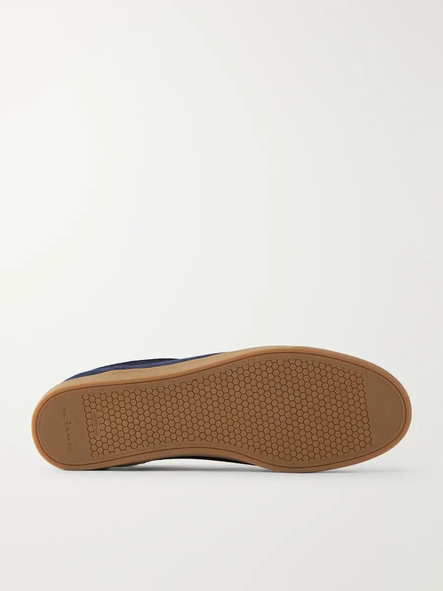 Kiton Logo-Embroidered Suede Sneakers - Men | Thumbnail 3 Kiton Logo-Embroidered Suede Sneakers - Men | Thumbnail 3