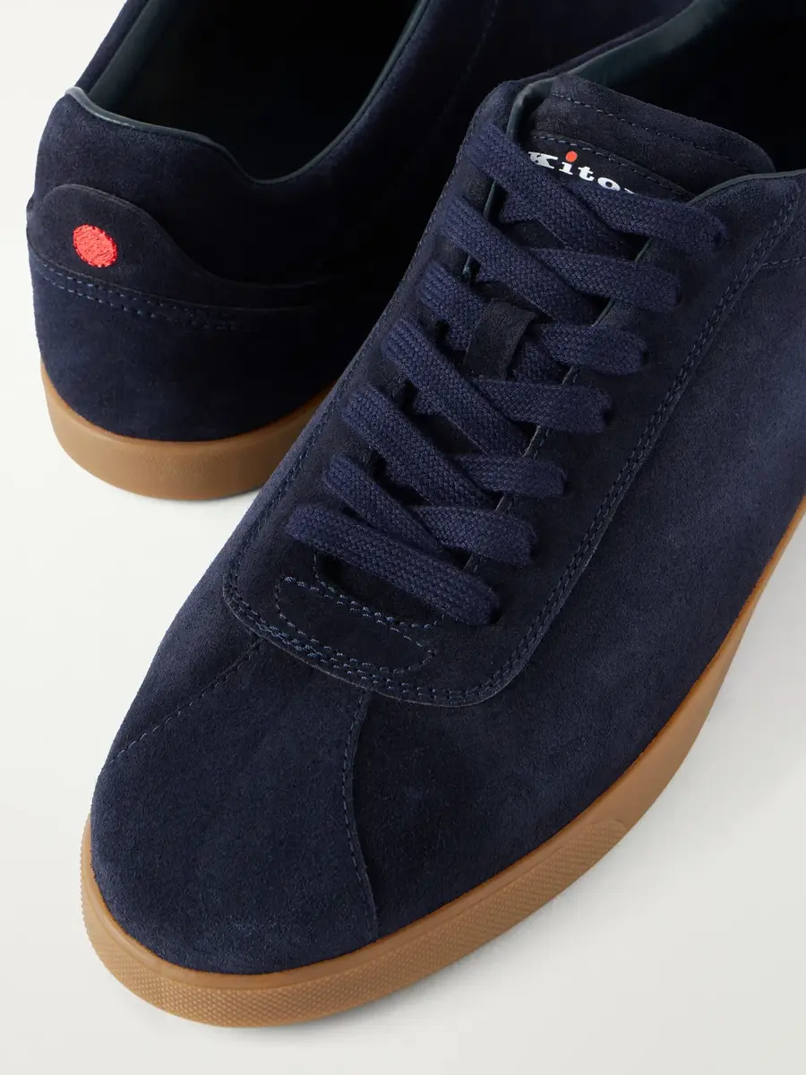 Kiton Logo-Embroidered Suede Sneakers - Men | Thumbnail 5 Kiton Logo-Embroidered Suede Sneakers - Men | Thumbnail 5