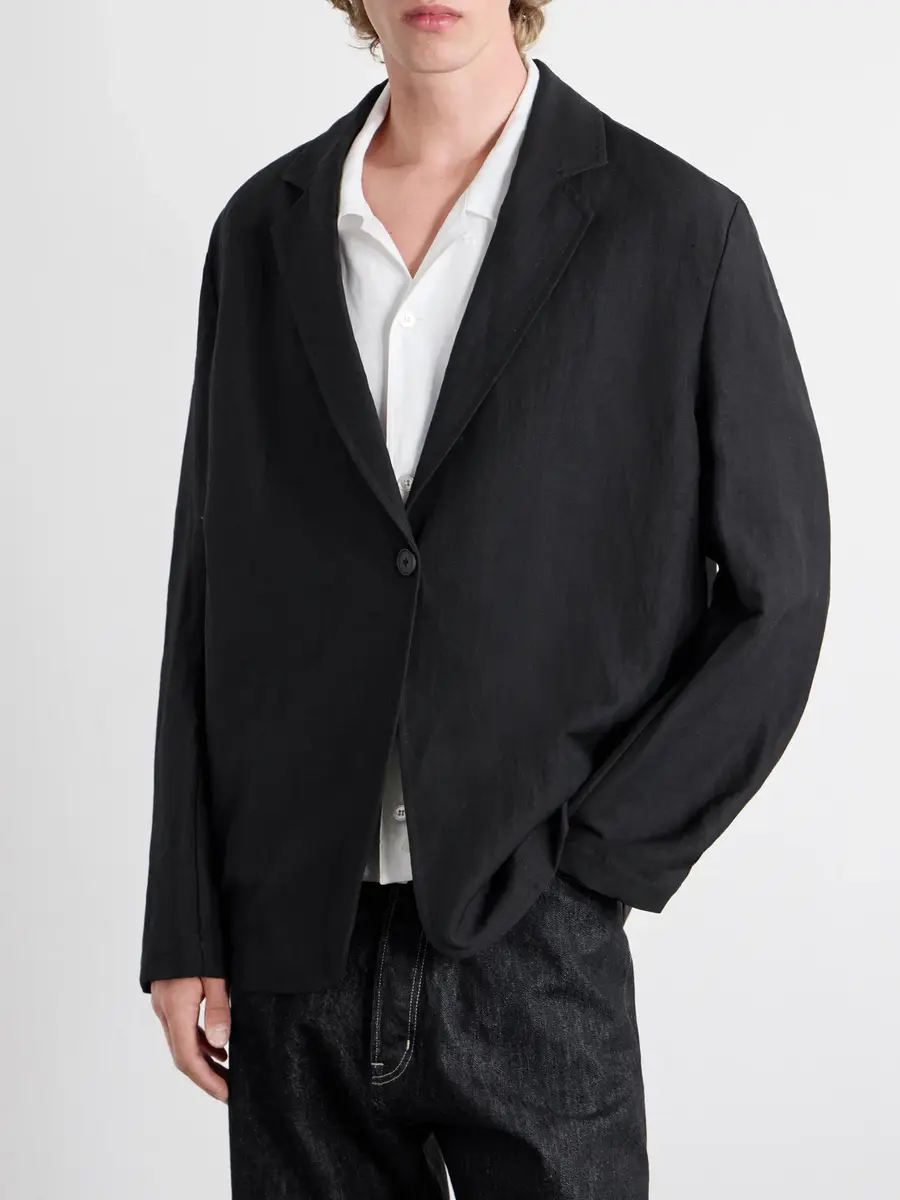 Studio Nicholson Denison Linen and Wool-Blend Suit Jacket - Men | Thumbnail 3
