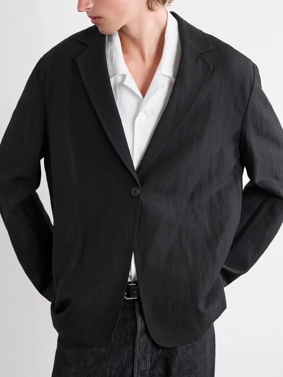 Studio Nicholson Denison Linen and Wool-Blend Suit Jacket - Men | Thumbnail 5